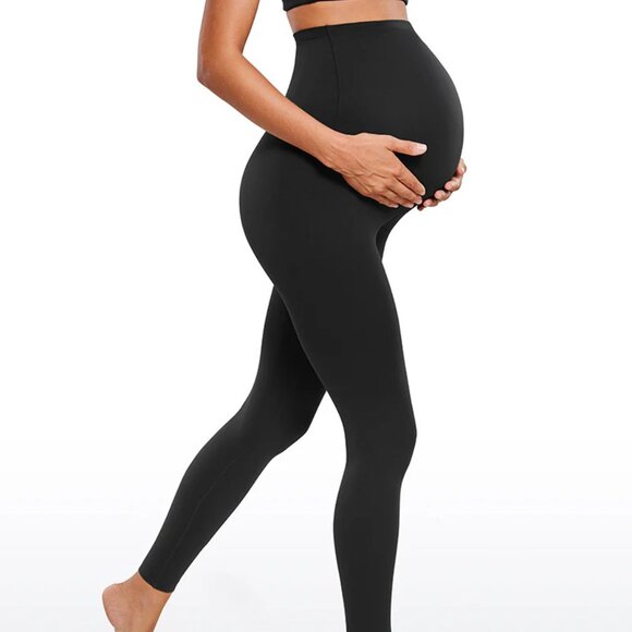 CRZ Yoga Butterluxe Maternity Leggings 28" Super High Waist Black M - Picture 2 of 8